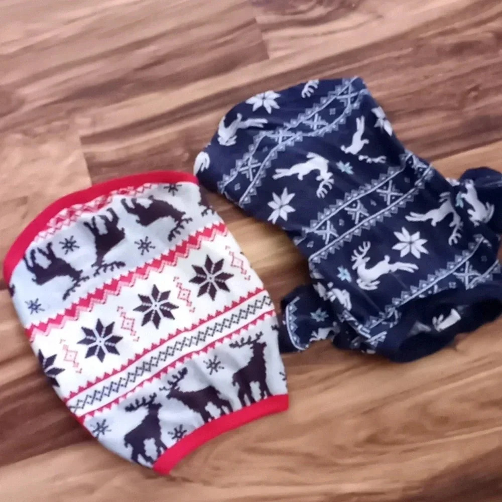 Dog Christmas pajamas. Worn once. Size small